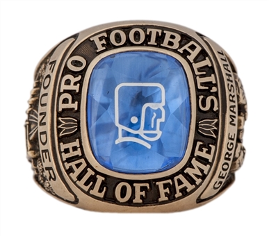 1963 George Marshall Pro Football Hall of Fame Ring